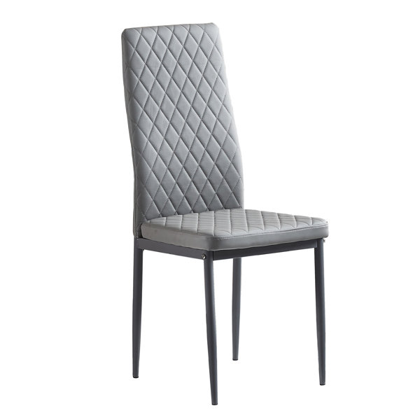 Hokku Designs Broddie Dinning Chairs, Faux Leather Dining Chair